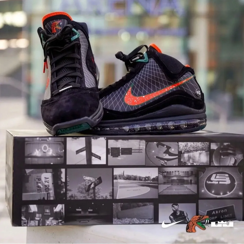 Nike LeBron 7 FAMU Florida A&M University Black Orange Green DX8554-001 Size 14 - Picture 6 of 16